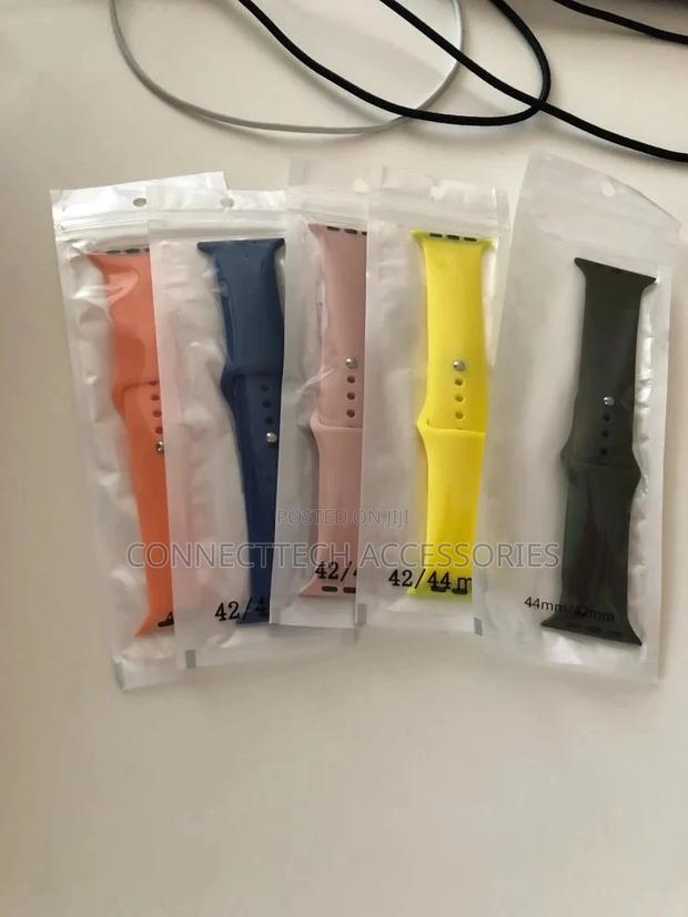 Silcone Strap For Apple Watch Band 44mm/42mm/40mm/38mm Iwatch Band - thumbnail 2