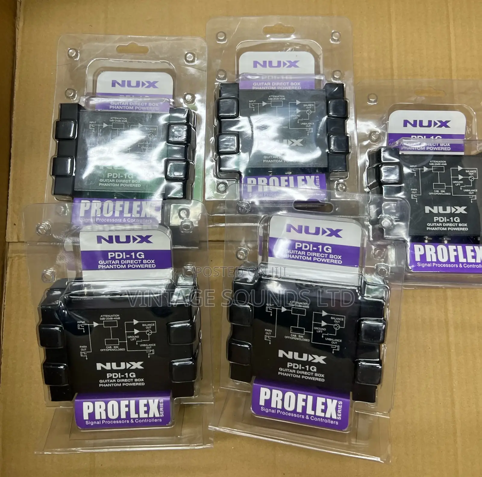 NUX PDI-1G Guitar Direct Injection Phantom DI Box Audio