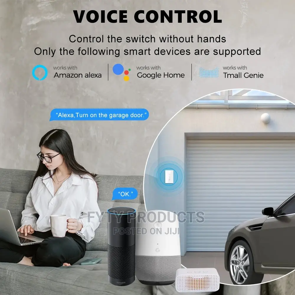 Smart Wifi Touch Switch Garage Rolling Door