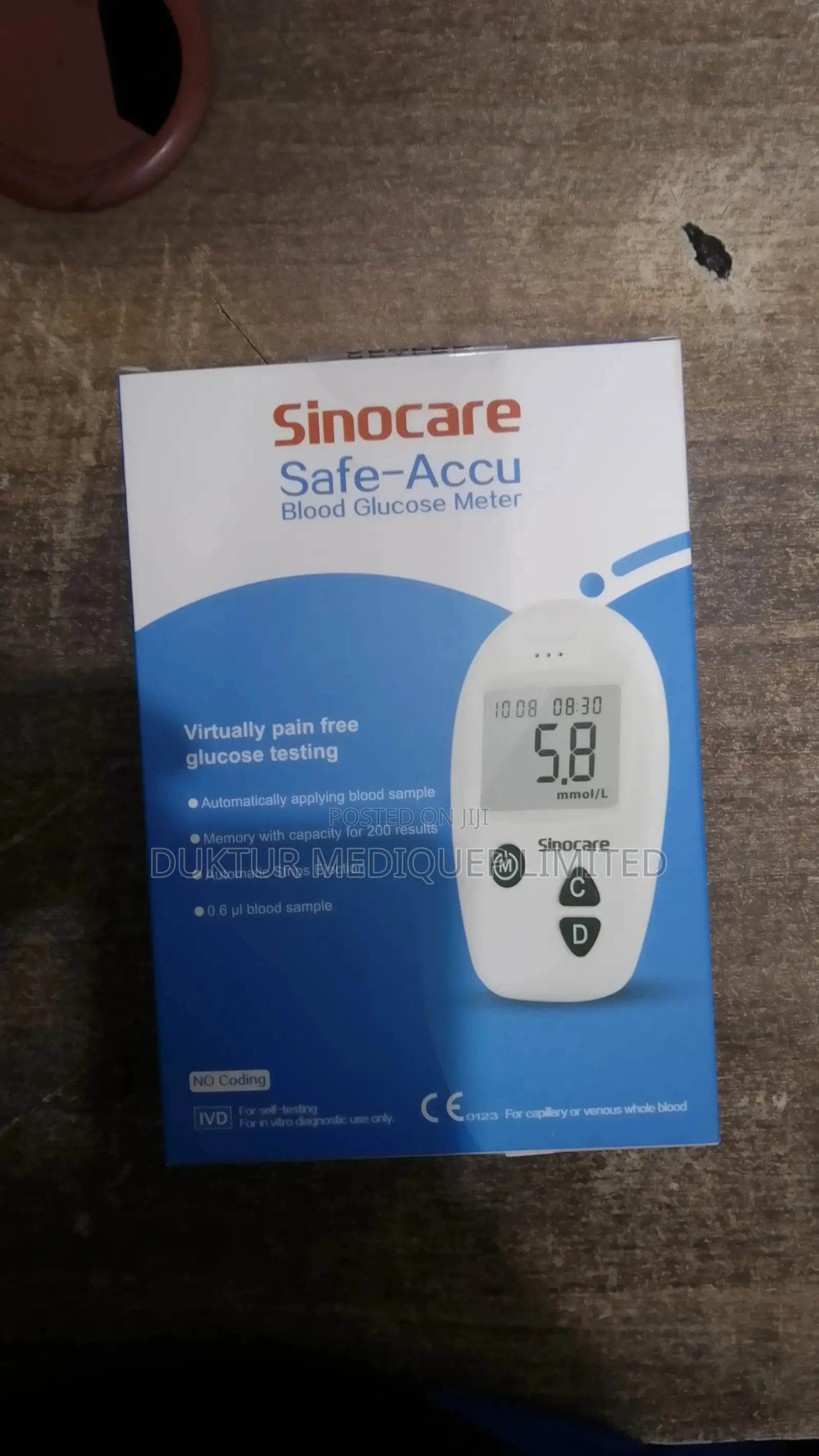 Sinocare Glucose Meter and Srips 50strips