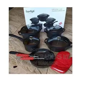 Quality Signature 12pcs Heavy Aluminum Cookware Set