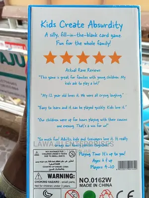 Kids Create Absurldty Card Family Game (Age: 6+)