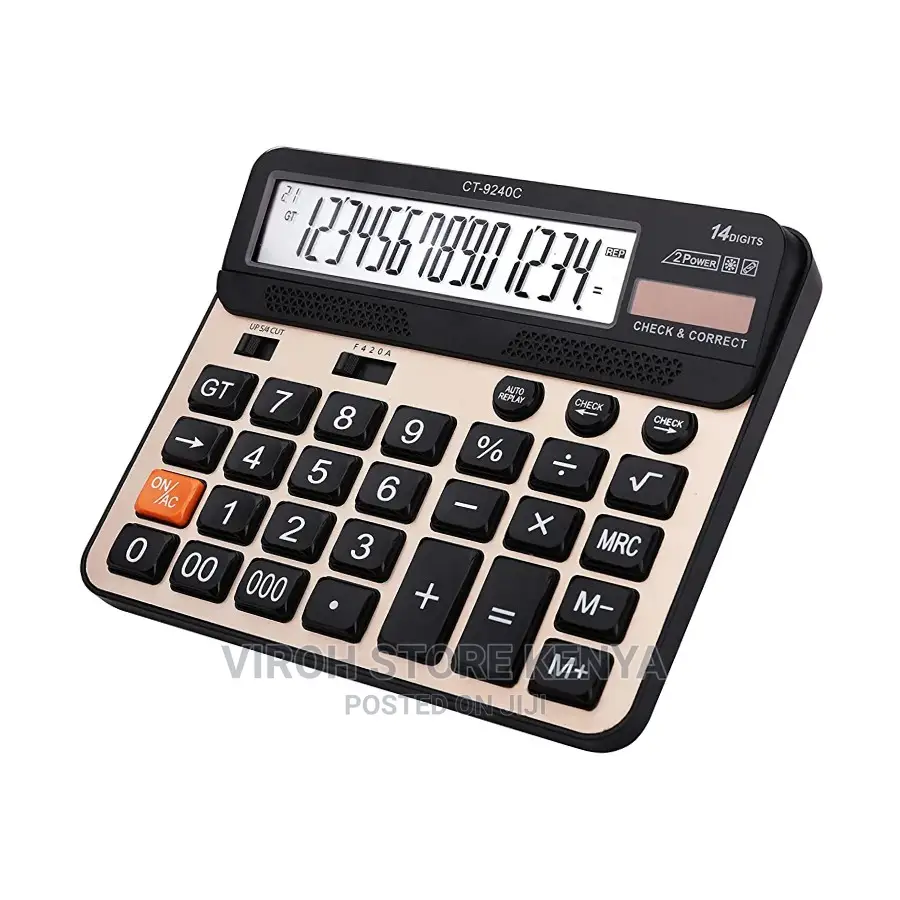 14 Digits Desktop Check Correct E. Calculator(CT-9240c)
