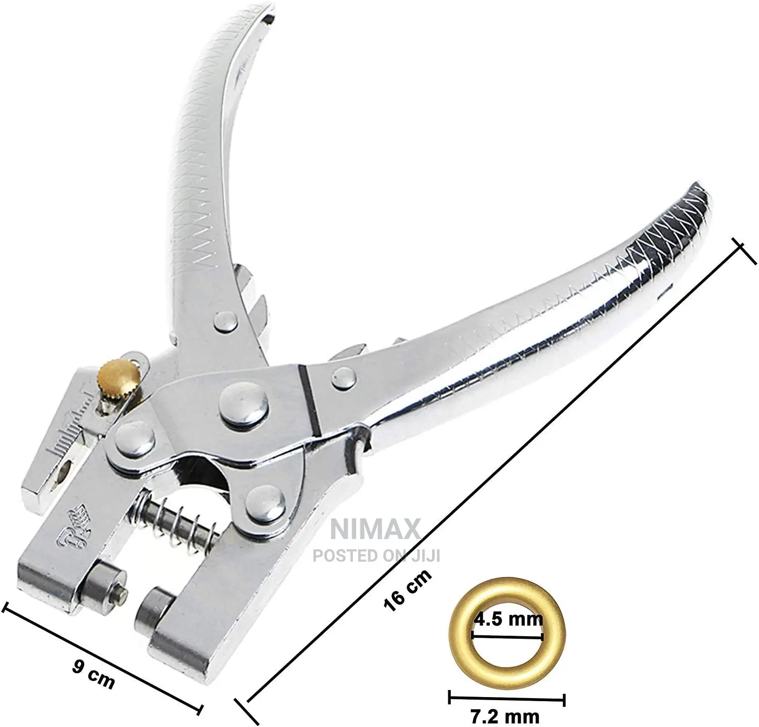 Heavy Duty Eyelet Hole Punch Pliers Set With 100 Eyelets