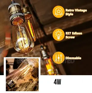 LED Filament Edison Warm White Light Bulb E27screw Dimmable