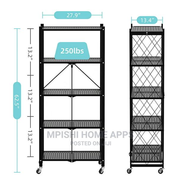 Foldable Storage Rack 5 Tier - thumbnail 6