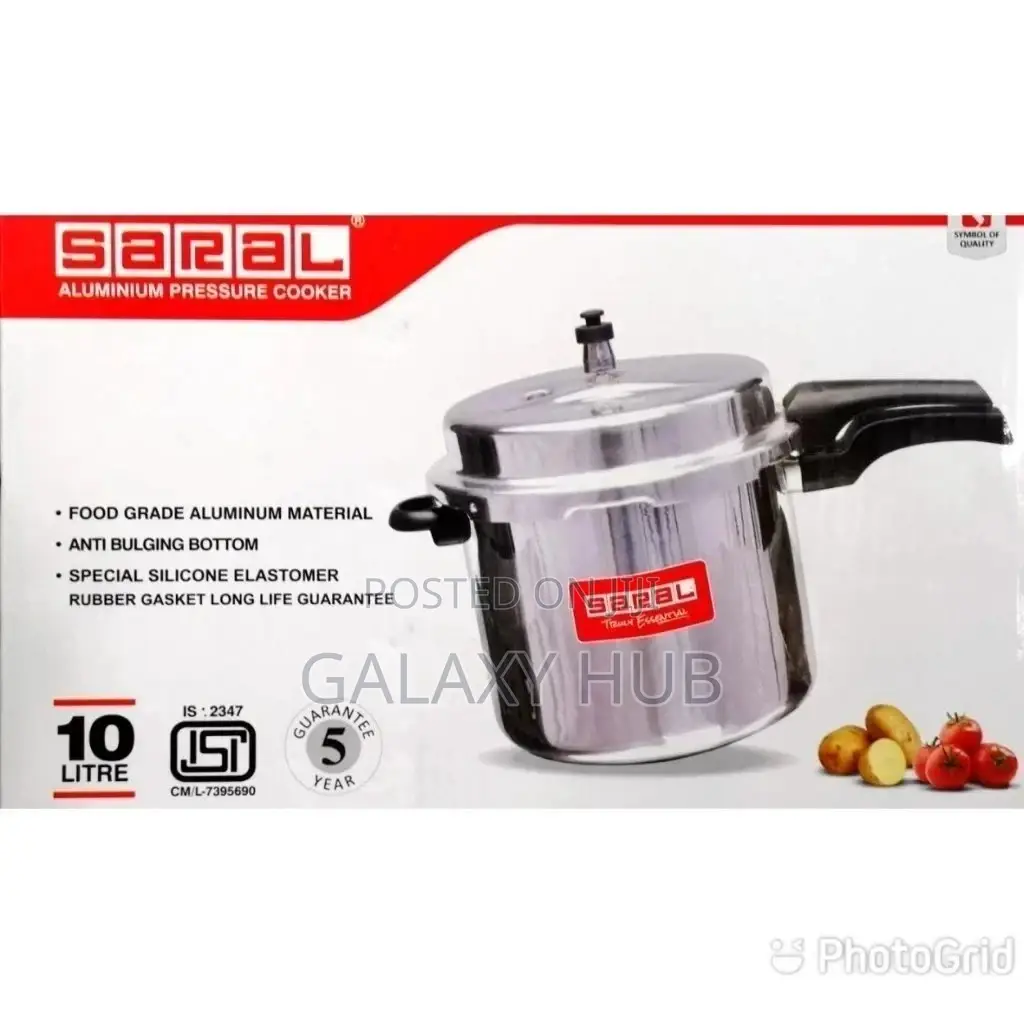 Saral Pressure Cooker Perfect Quality 10ltr