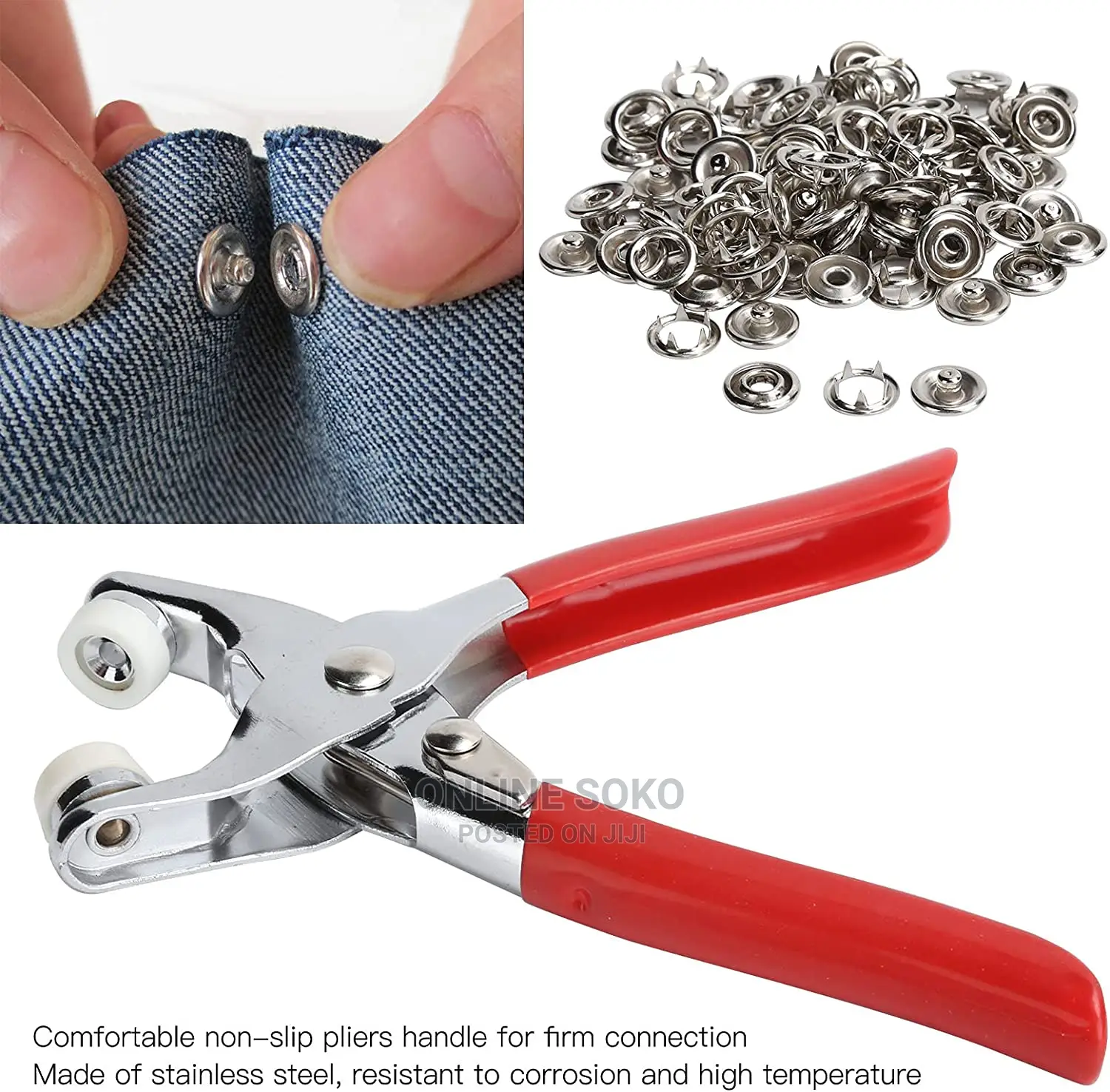 Lightweight Clips Fasteners Snap Studs Button Pliers