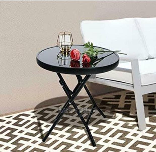 *Foldable Glass Tempered Top Table* - main view