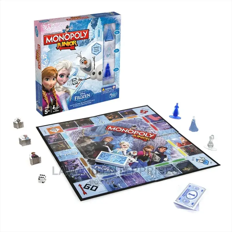 Monopoly Junior Disney Frozen Edition Board Game With Elsa