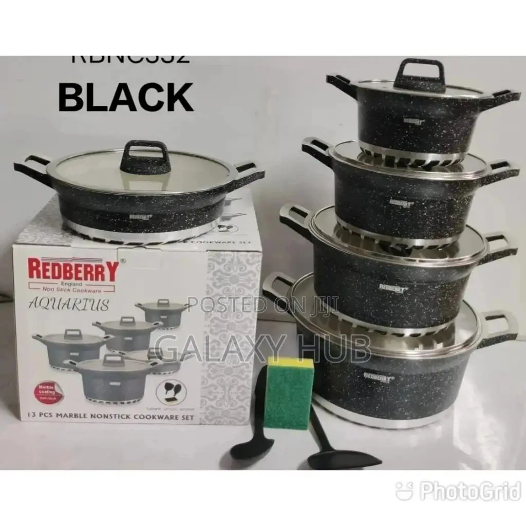 13pcs Marble Non-Stick Cookware Set