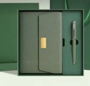 Jungle Green Executive Notebook and Pen