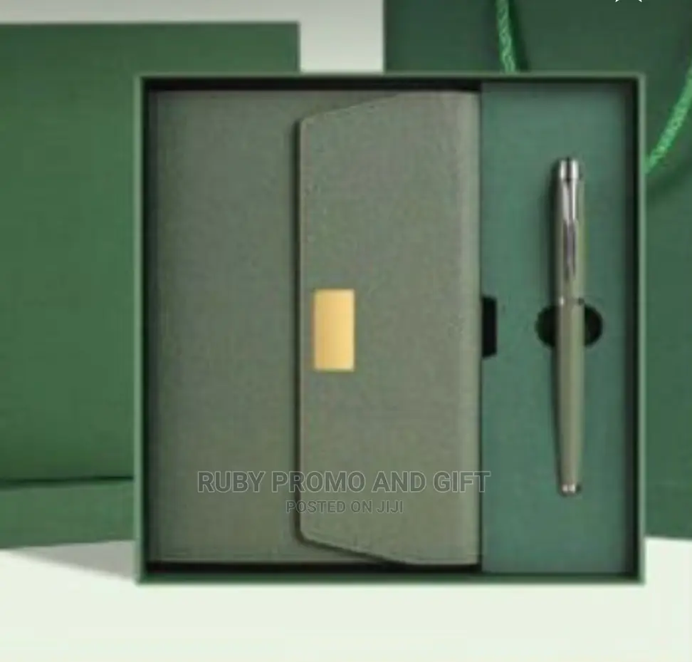 Jungle Green Executive Notebook and Pen