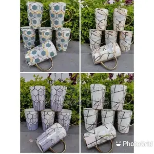 Set of 6 Golden Cups