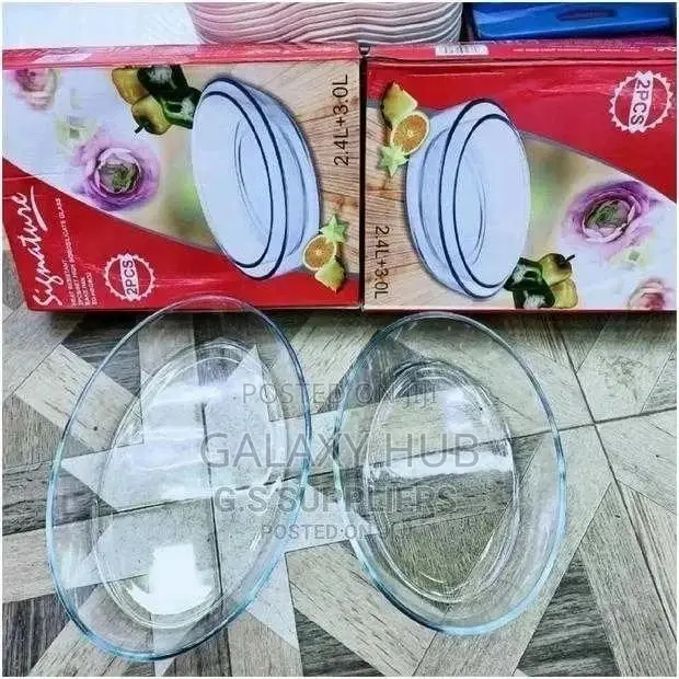 Oval Shape Glass Bake Pans
