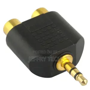 Female to 3.5mm Male Jack Audio Y Adapter