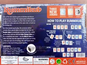 Rummikub Game-Reinforces STEM Skills Eg Sequencing Cognition