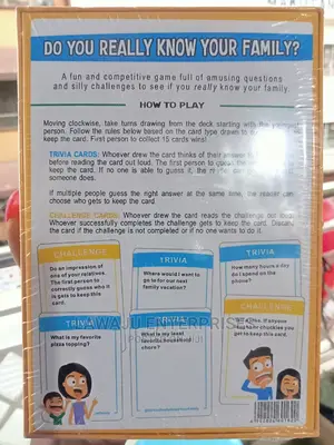 Do You Really Know Your Family Game