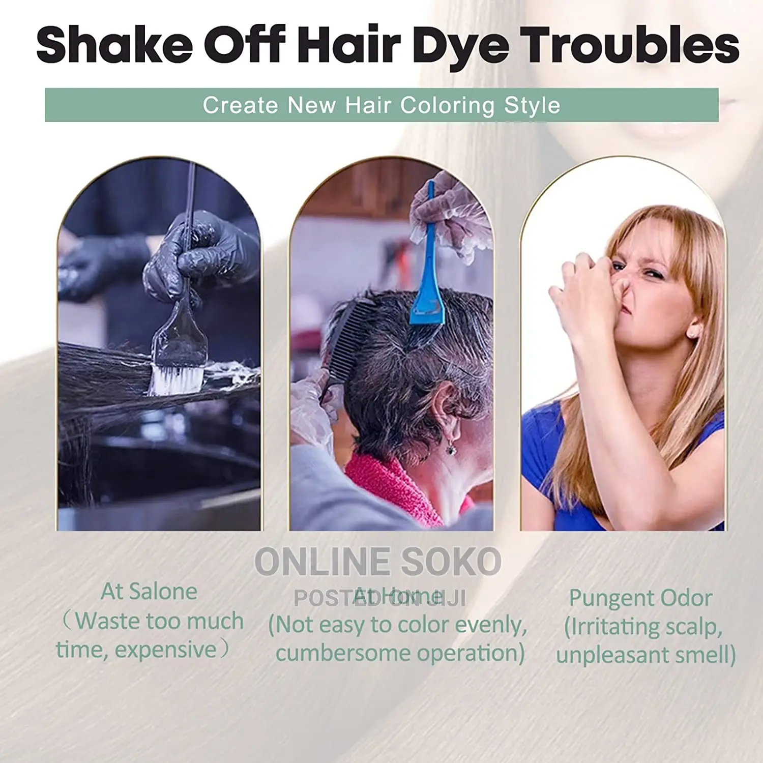 Black Hair Colour Shampoo, 1 Box (25ml X 10 Sachets)