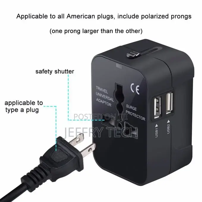 Universal Travel Wall Charger Power Socket, for iPad , Iphon