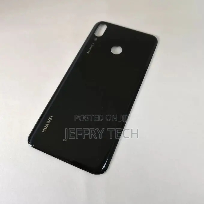 Battery Cover Rear Glass Replace for Huawei Y9 2019 - Black