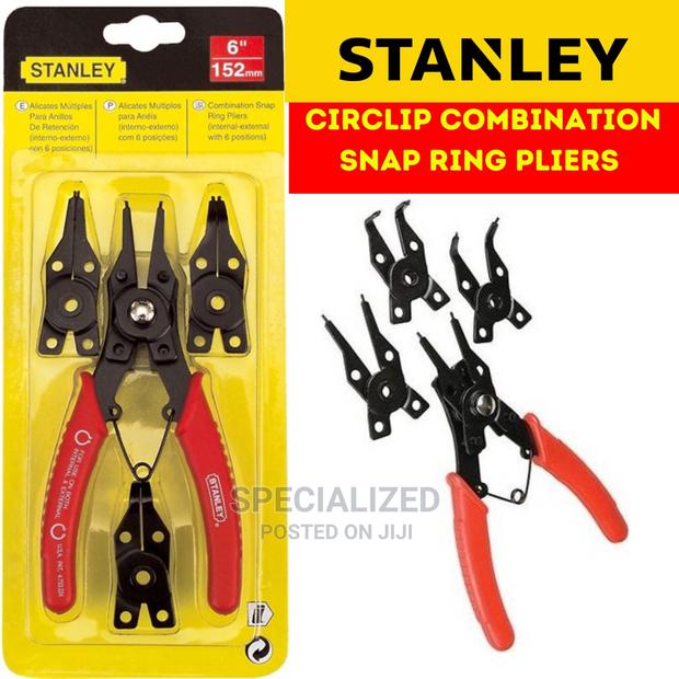 Stanley Circlip Combination Snap Ring Plier Set