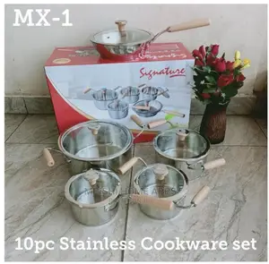10pcs Stainless Cookware Set