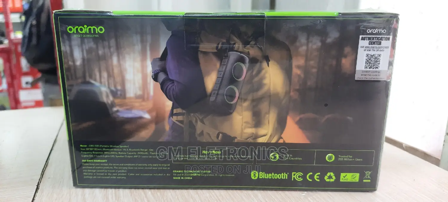 Oraimo Rover Havybass Bluetooth Speaker.