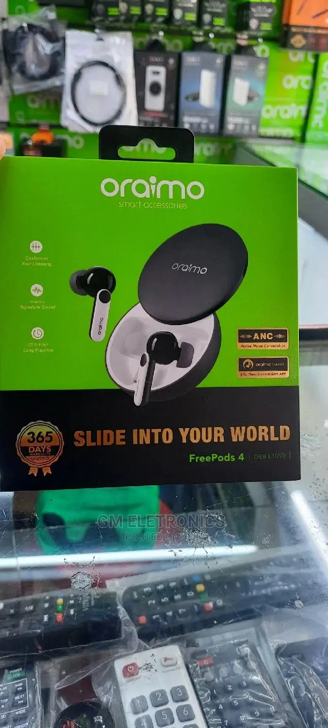 Oraimo Freepods 4 ANC Noise Cancellation Havy Bass Earbuds