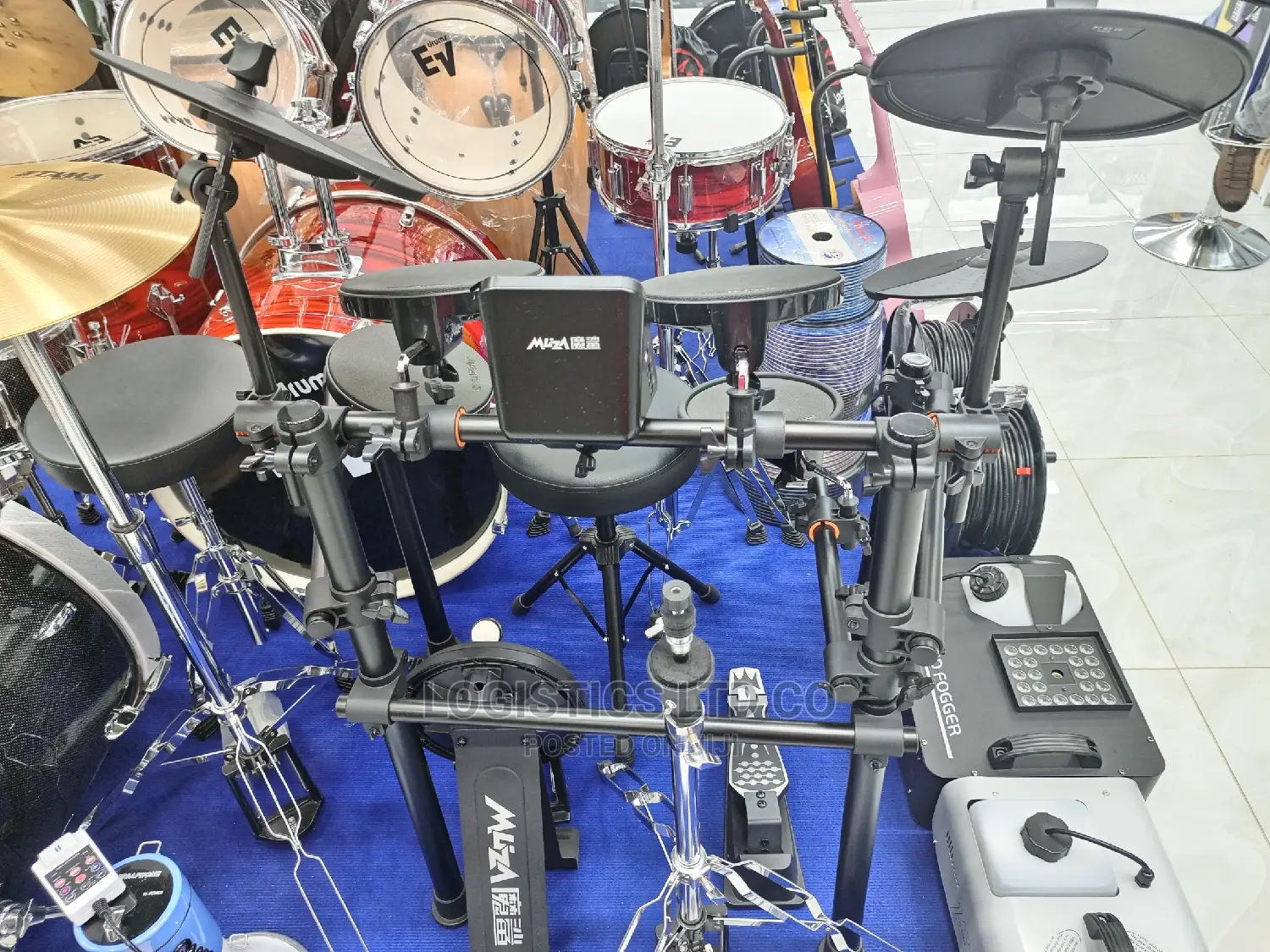 New Muza Electronic High Quality Digital Drum Set Electric