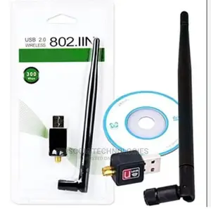 300 MBPS Usb Wireless Wifi Adapter Dongle (With Antennae)