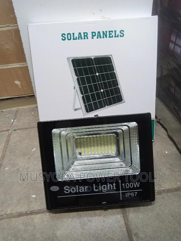 100W Super Bright Outdoor Security Solar LED Floodlight - main view