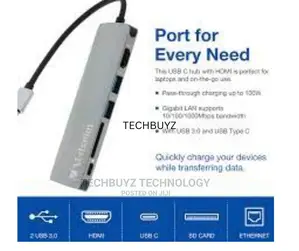 Verbatim 6 In 1 Usb-c Docking Station Dongle - Vuc-2061d