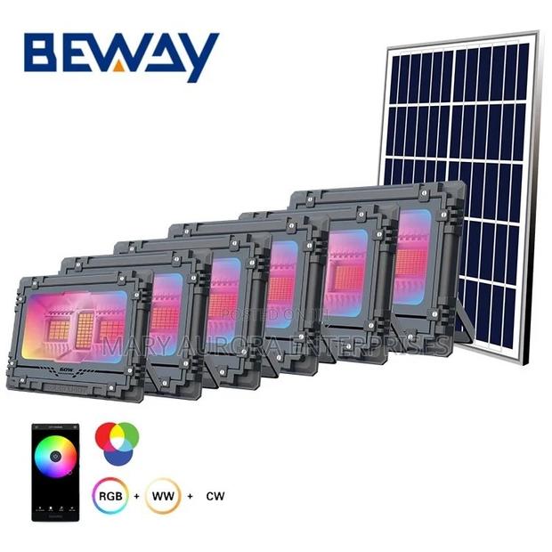 100 Wats RGB Solar Floodlight - main view
