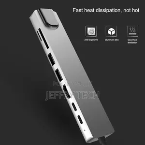 USB C Hub 8 in 1 Type C 3.1 to HDMI Adapter With RJ45 SD