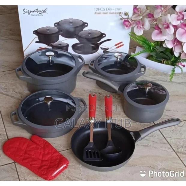 12pcs Aluminium Die Cast Cookware
