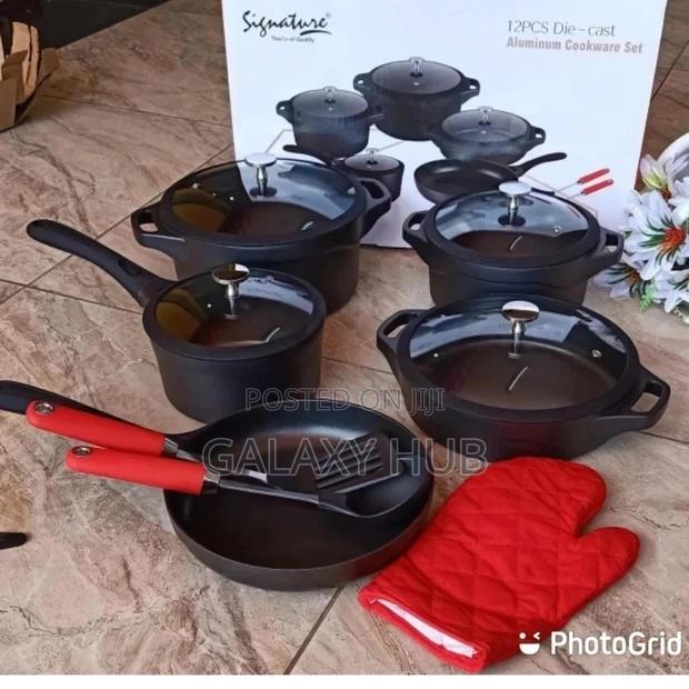 12pcs Aluminium Die Cast Cookware - thumbnail 2