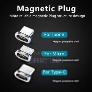 Magnetic Cable Plug Micro USB Type C USB C 8 Pin Plug Fast C