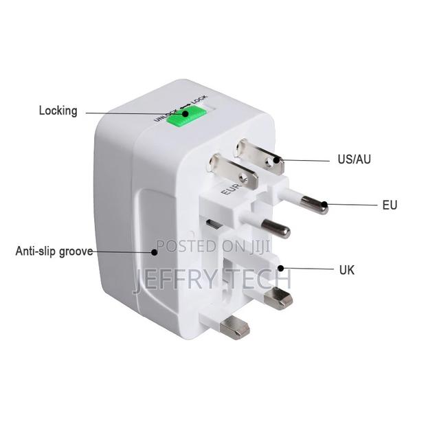 Universal International Plug Adapter 2 USB Port World Trave - thumbnail 2