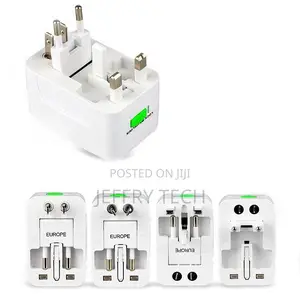 Universal International Plug Adapter 2 USB Port World Trave