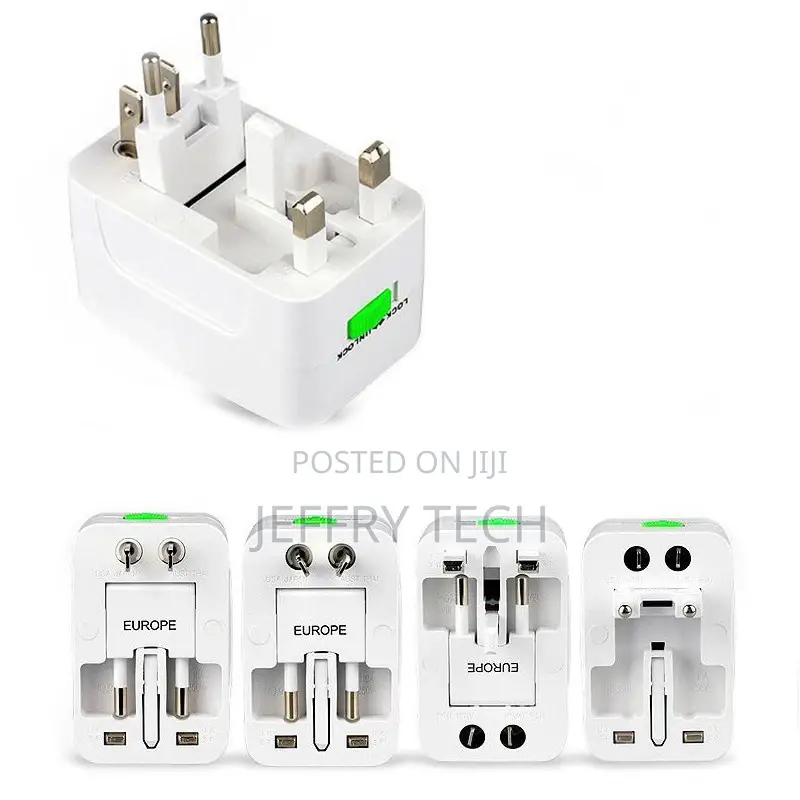 Universal International Plug Adapter 2 USB Port World Trave