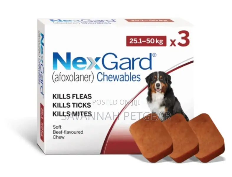 Nexgard Chewables for Large Dogs (25-50 Kg) Flea Tick Treat