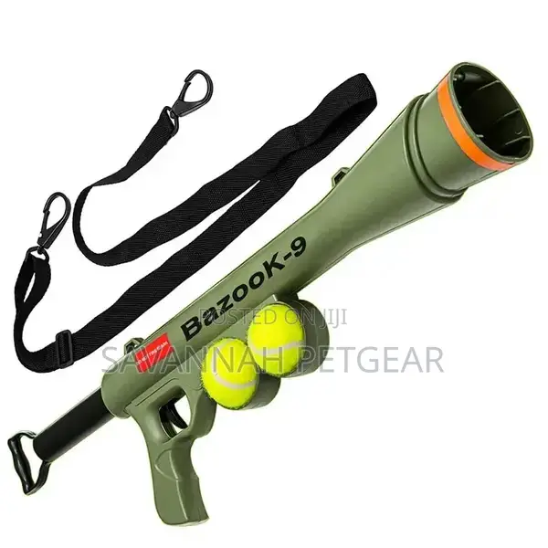 Bazook-9 Ball Launcher Gun Dog Toy
