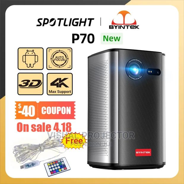 BYINTEK P70 Real 3D DPL Portable Battery Projector - thumbnail 7