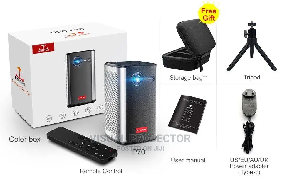 BYINTEK P70 Real 3D DPL Portable Battery Projector