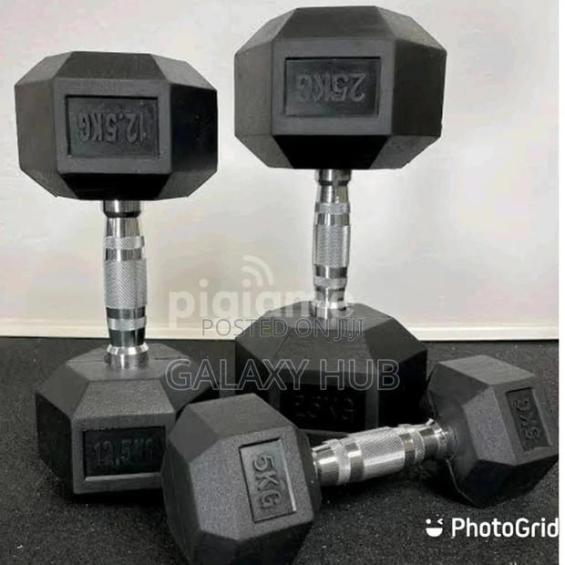 5 KGS Hexagon Dumbbell.