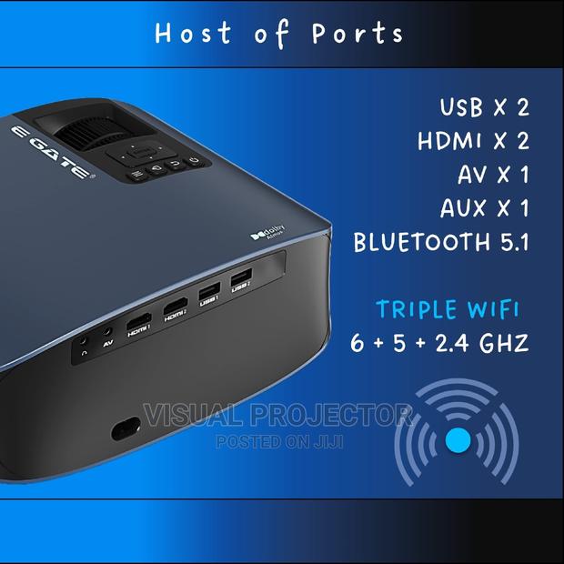 Egate 09 Android Dolby Digital Projector HDR - thumbnail 6