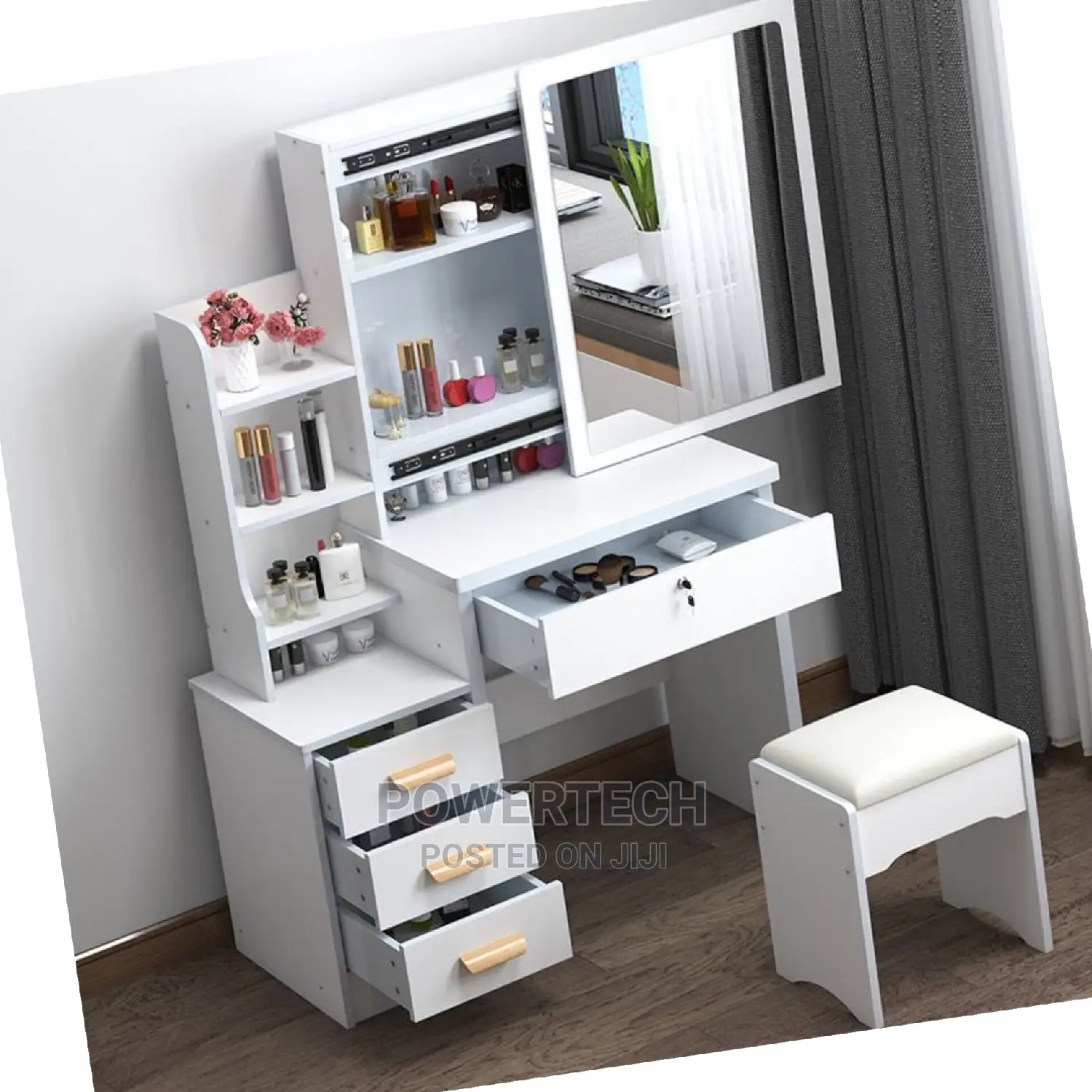 Dressing Table With Sliding Mirror