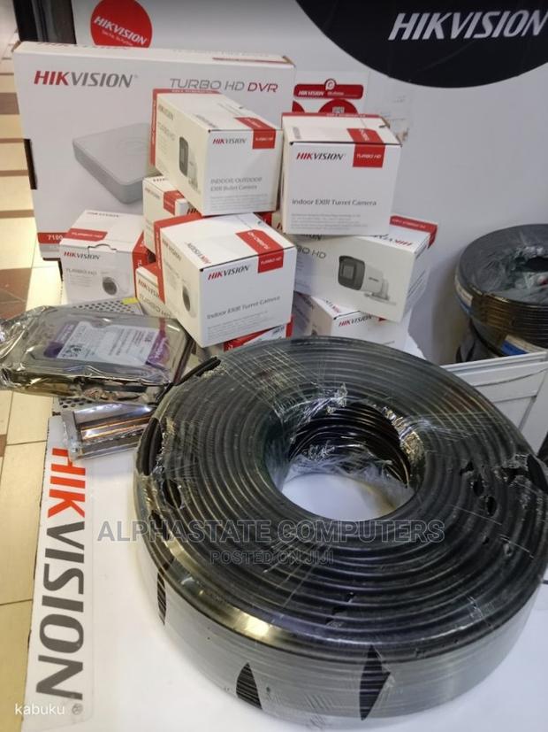 Hikvision 4 Camera CCTV Installation Kit (With 500GB+50M)