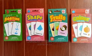 4in1 Kids Flash Cards For(Addition, Shape, Fruits Colour)